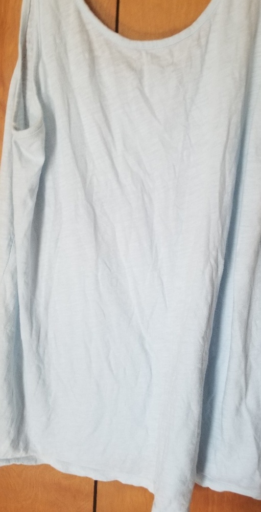 It's a light blue tank top that would look cute